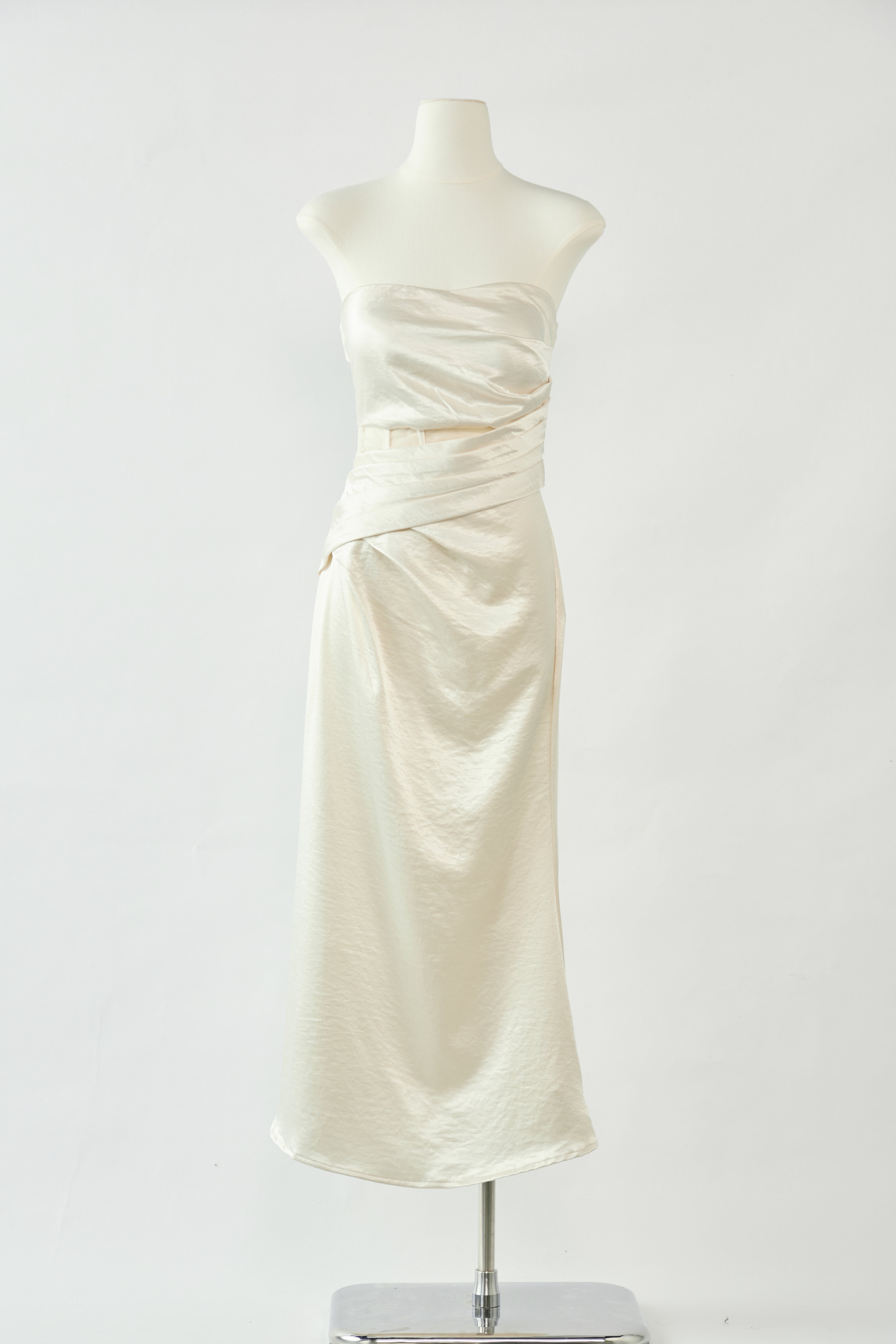 Ivory silky Dress