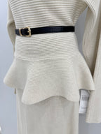 Knitted Top and Skirt SET