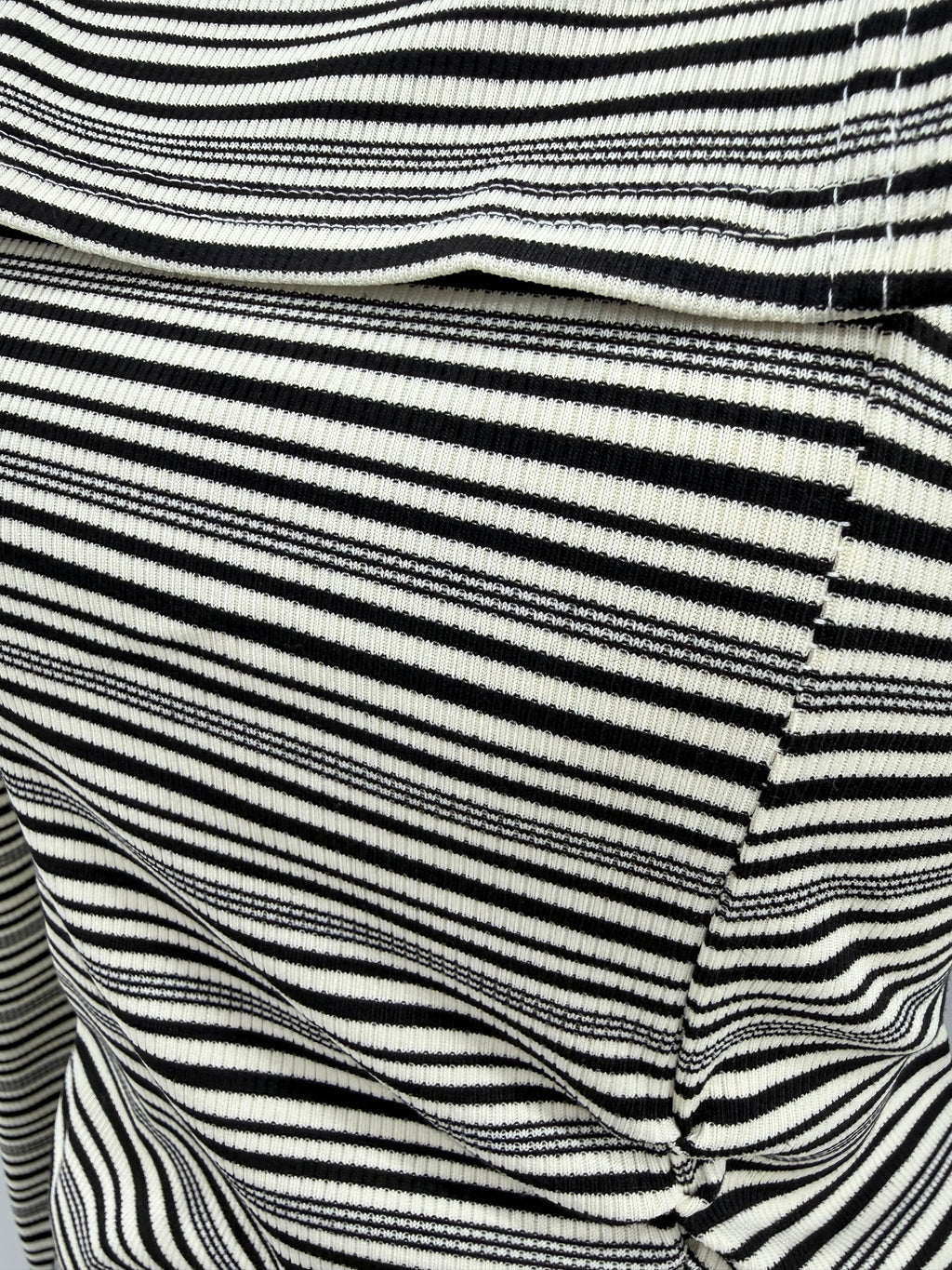 Stripe One-Off Shoulder Top
