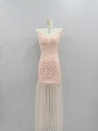 Pink Butterfly Singlet Dress