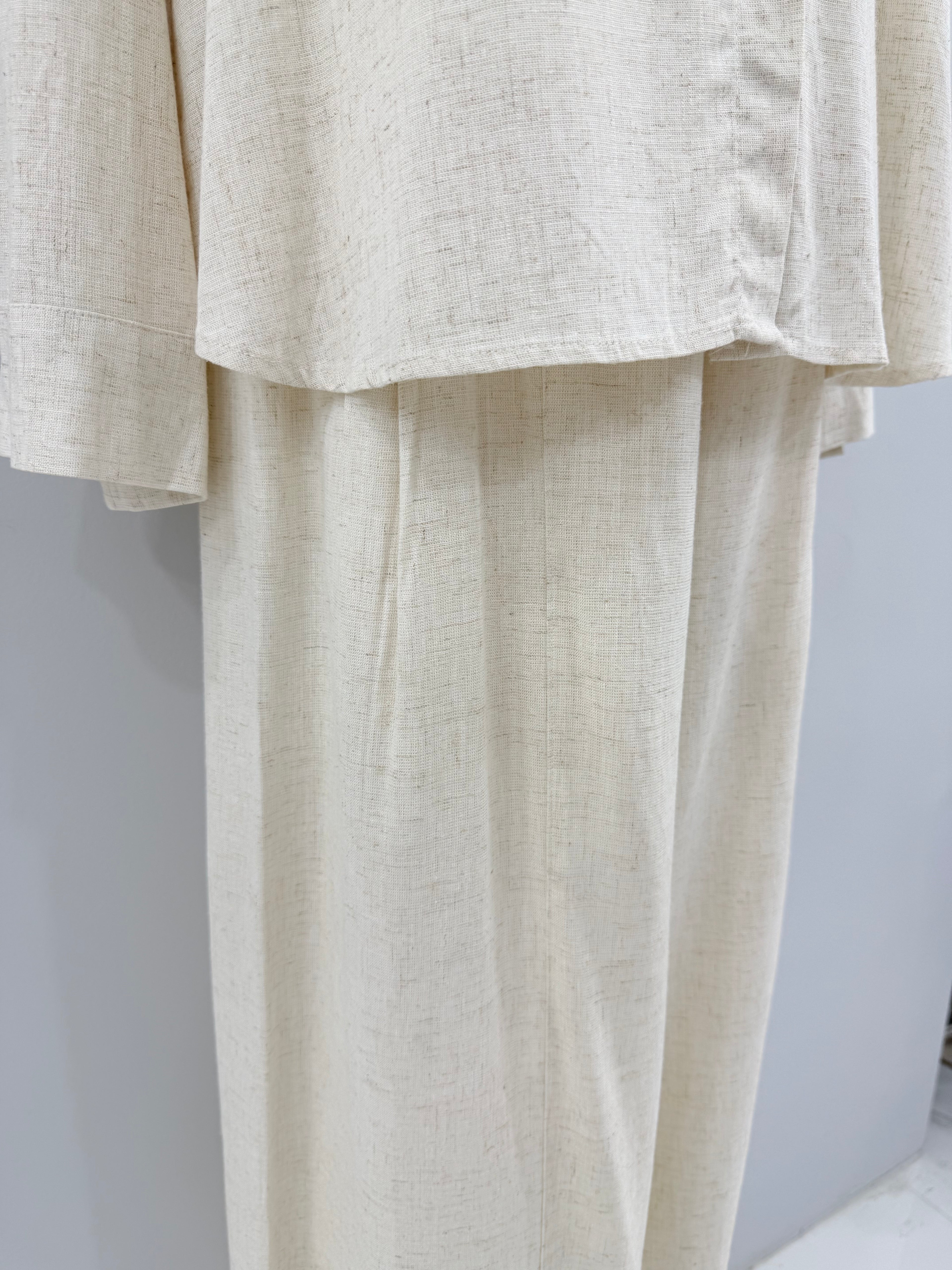 Linen Jacked w/ Wide Pants Set