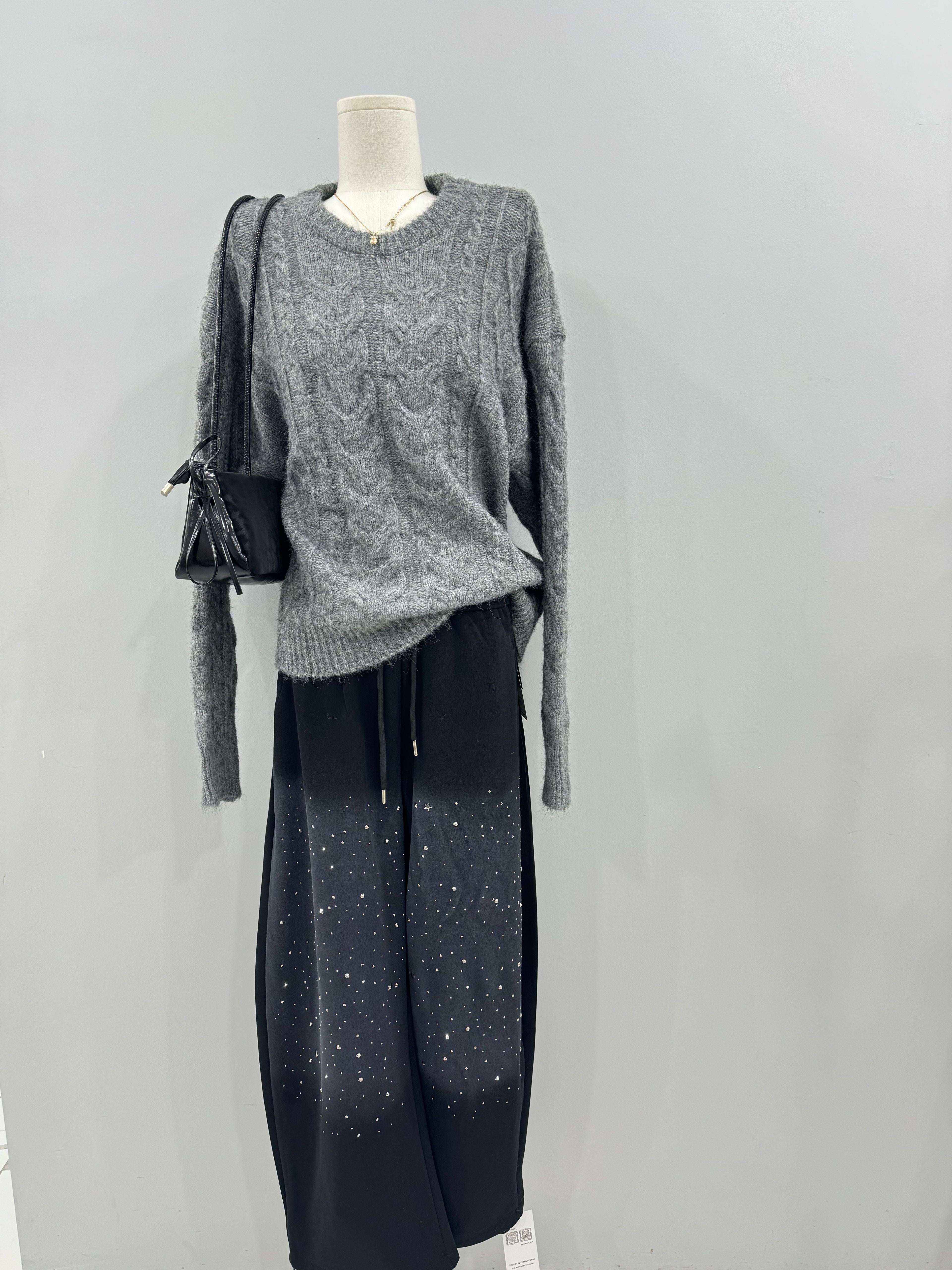 Black sparkle Sweatpants